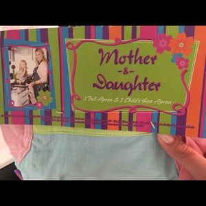 Mother daughter matching apron